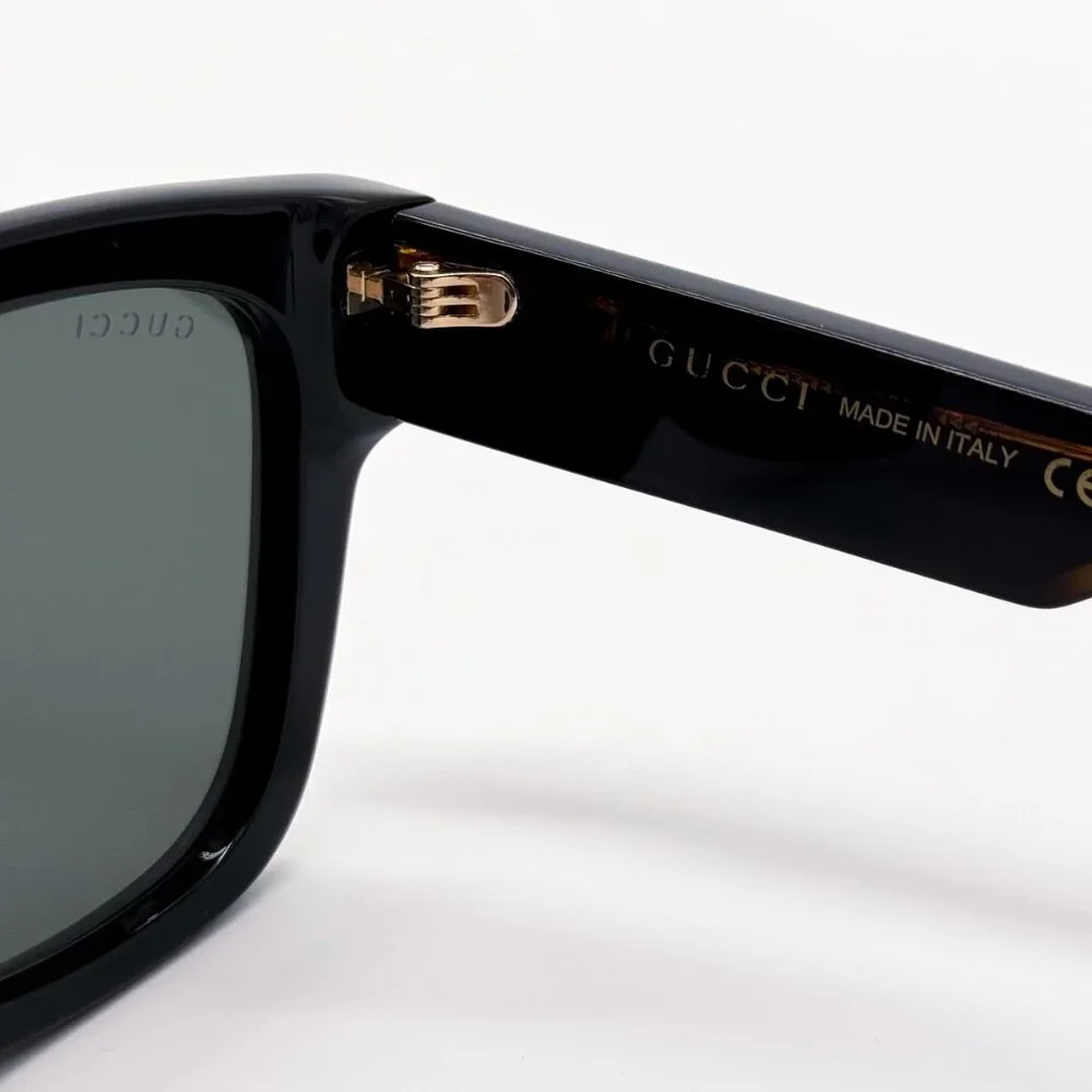 NEW GUCCI GG1670SK 001 UNISEX BLACK HAVANA GREY SUNGLASSES GUCCI